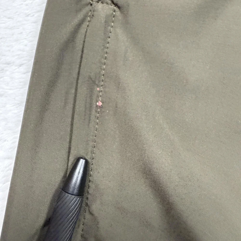 Polo Sport Ralph Lauren Pants Mens Large Olive Green Track Wind Pants Ankle Zips